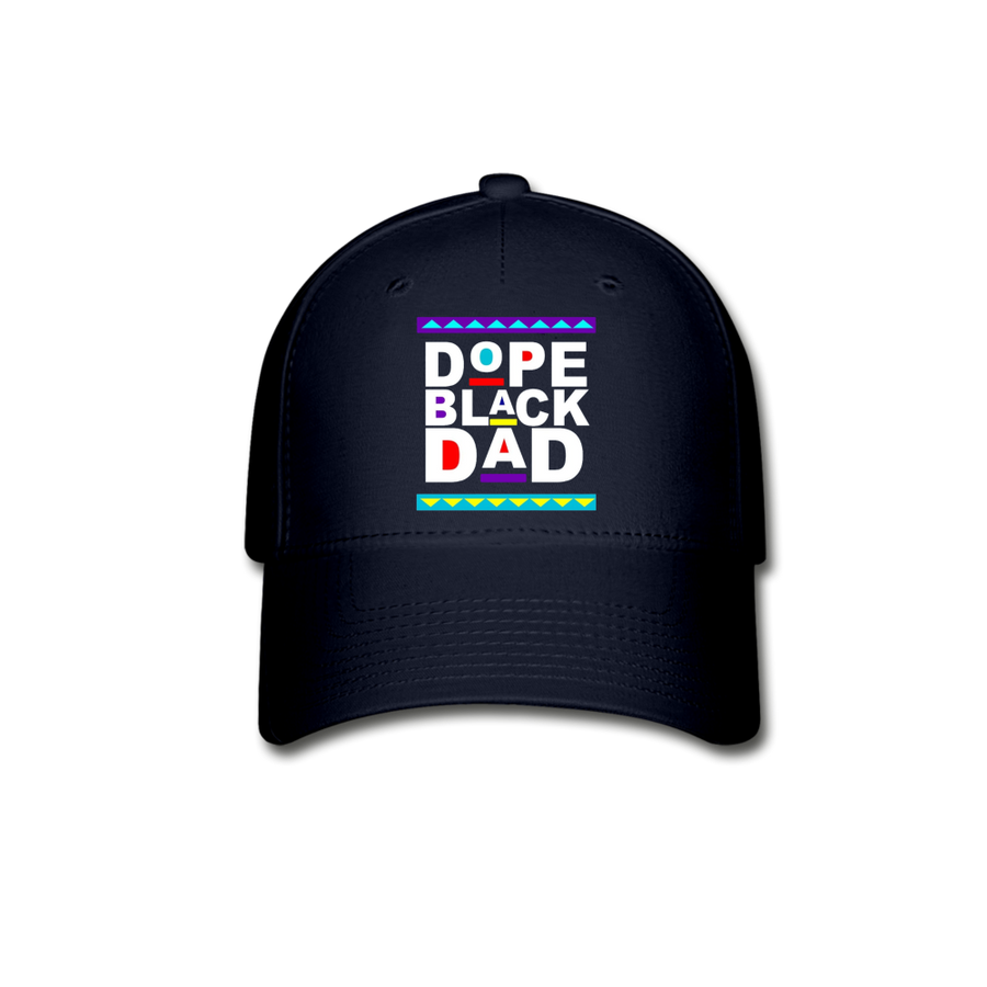 Dope Black Dad Father's Day Adult Premium Flex Fitted Baseball Hat - Mr.SWAGBEAST