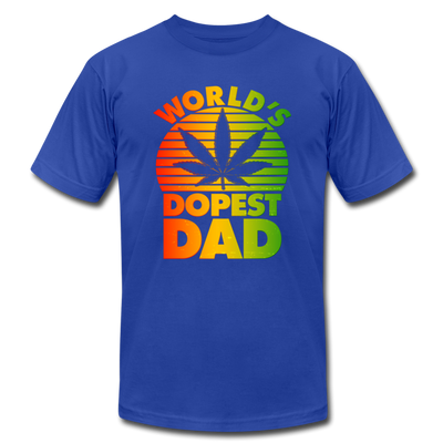 World's Dopest Dad Father's Day Adult Premium T-shirt - Mr.SWAGBEAST
