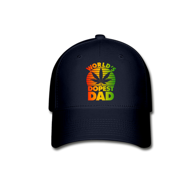 World's Dopest Dad Father's Day Adult Premium Flex Fitted Baseball Hat - Mr.SWAGBEAST