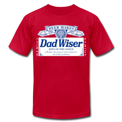 Dad Wiser Beer Father's Day Premium Adult T-Shirt - Mr.SWAGBEAST