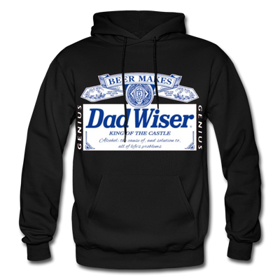Dad Wiser Beer Father's Day Premium Adult Pullover Hoodie - Mr.SWAGBEAST