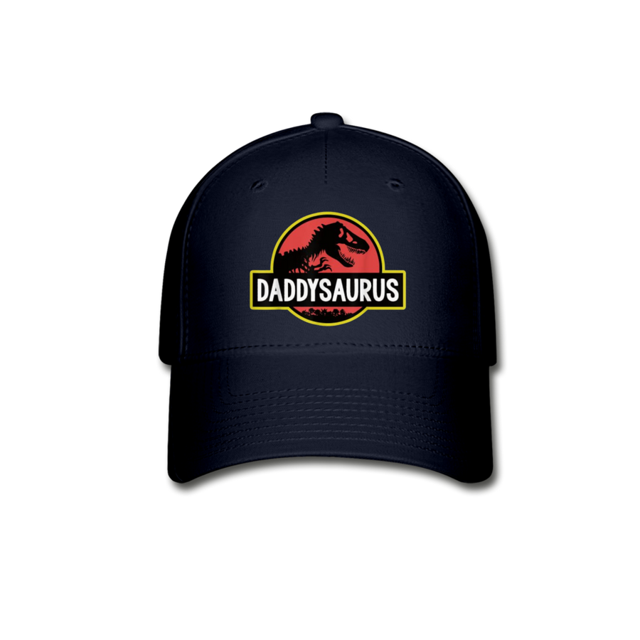 Daddysaurus Jurassic Park Father's Day Premium Adult Flex Fitted Dad Hat - Mr.SWAGBEAST