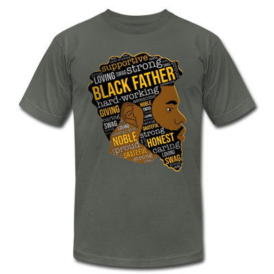 Proud Strong Loving Black Father's Day Men's Premium Adult T-Shirt - Mr.SWAGBEAST