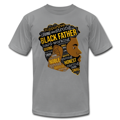 Proud Strong Loving Black Father's Day Men's Premium Adult T-Shirt - Mr.SWAGBEAST