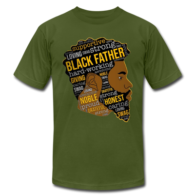 Proud Strong Loving Black Father's Day Men's Premium Adult T-Shirt - Mr.SWAGBEAST