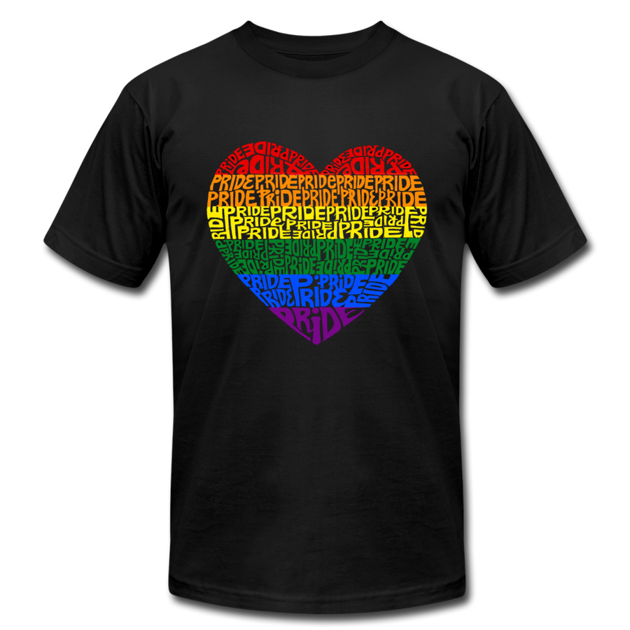 LGBTQ Rainbow Pride Heart Men’s/Unisex Premium Adult T-Shirt - Mr.SWAGBEAST