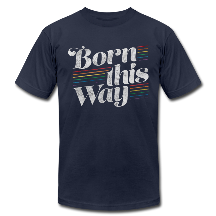 LGBTQ Born This Way Men’s/Unisex Premium Adult T-Shirt - Mr.SWAGBEAST