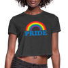 LGBTQ Pride Rainbow Women's Cropped T-Shirt - Mr.SWAGBEAST