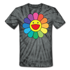 Rainbow Flower LGBTQ Men's/Unisex Premium Tie Dye Adult T-Shirt - Mr.SWAGBEAST