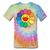 Rainbow Flower LGBTQ Men's/Unisex Premium Tie Dye Adult T-Shirt - Mr.SWAGBEAST