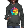 LGBTQ Rainbow Flower Women's Premium Pullover Hoodie - Mr.SWAGBEAST