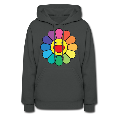 LGBTQ Rainbow Flower Women's Premium Pullover Hoodie - Mr.SWAGBEAST