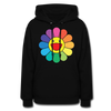 LGBTQ Rainbow Flower Women's Premium Pullover Hoodie - Mr.SWAGBEAST