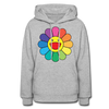 LGBTQ Rainbow Flower Women's Premium Pullover Hoodie - Mr.SWAGBEAST