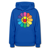 LGBTQ Rainbow Flower Women's Premium Pullover Hoodie - Mr.SWAGBEAST