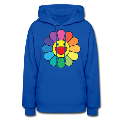 LGBTQ Rainbow Flower Women's Premium Pullover Hoodie - Mr.SWAGBEAST