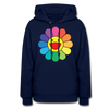 LGBTQ Rainbow Flower Women's Premium Pullover Hoodie - Mr.SWAGBEAST