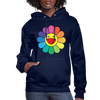 LGBTQ Rainbow Flower Women's Premium Pullover Hoodie - Mr.SWAGBEAST