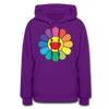 LGBTQ Rainbow Flower Women's Premium Pullover Hoodie - Mr.SWAGBEAST