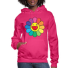 LGBTQ Rainbow Flower Women's Premium Pullover Hoodie - Mr.SWAGBEAST