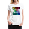 Straight Outta The Closet LGBTQ Pride Women’s Premium T-Shirt - Mr.SWAGBEAST