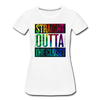 Straight Outta The Closet LGBTQ Pride Women’s Premium T-Shirt - Mr.SWAGBEAST