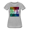 Straight Outta The Closet LGBTQ Pride Women’s Premium T-Shirt - Mr.SWAGBEAST