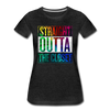 Straight Outta The Closet LGBTQ Pride Women’s Premium T-Shirt - Mr.SWAGBEAST