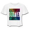 Straight Outta The Closet LGBTQ Pride Women’s Cropped T-Shirt - Mr.SWAGBEAST