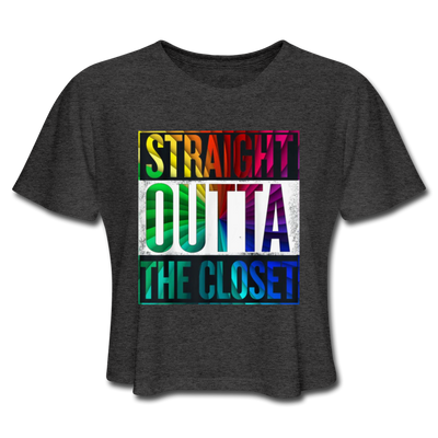 Straight Outta The Closet LGBTQ Pride Women’s Cropped T-Shirt - Mr.SWAGBEAST