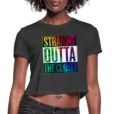 Straight Outta The Closet LGBTQ Pride Women’s Cropped T-Shirt - Mr.SWAGBEAST