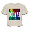 Straight Outta The Closet LGBTQ Pride Women’s Cropped T-Shirt - Mr.SWAGBEAST