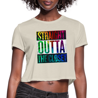 Straight Outta The Closet LGBTQ Pride Women’s Cropped T-Shirt - Mr.SWAGBEAST