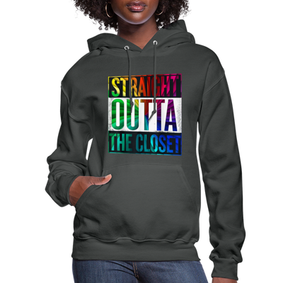 Straight Outta The Closet LGBTQ Pride Women’s Premium Pullover Hoodie - Mr.SWAGBEAST