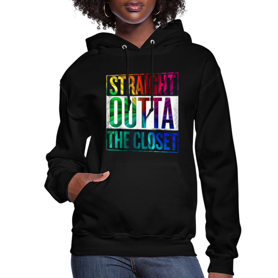 Straight Outta The Closet LGBTQ Pride Women’s Premium Pullover Hoodie - Mr.SWAGBEAST