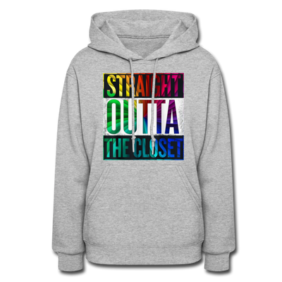 Straight Outta The Closet LGBTQ Pride Women’s Premium Pullover Hoodie - Mr.SWAGBEAST