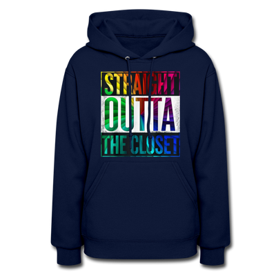 Straight Outta The Closet LGBTQ Pride Women’s Premium Pullover Hoodie - Mr.SWAGBEAST