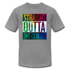 Straight Outta The Closet LGBTQ Pride Men's/Unisex Premium Adult T-Shirt - Mr.SWAGBEAST