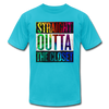 Straight Outta The Closet LGBTQ Pride Men's/Unisex Premium Adult T-Shirt - Mr.SWAGBEAST