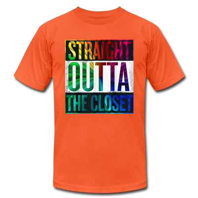 Straight Outta The Closet LGBTQ Pride Men's/Unisex Premium Adult T-Shirt - Mr.SWAGBEAST