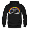 I Can't Even Think Straight LGBTQ Pride Rainbow Men's/Unisex Premium Adult Pullover Hoodie - Mr.SWAGBEAST