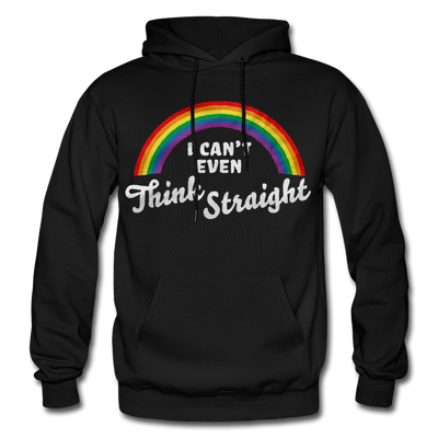 I Can't Even Think Straight LGBTQ Pride Rainbow Men's/Unisex Premium Adult Pullover Hoodie - Mr.SWAGBEAST
