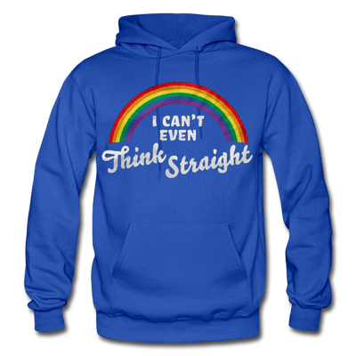 I Can't Even Think Straight LGBTQ Pride Rainbow Men's/Unisex Premium Adult Pullover Hoodie - Mr.SWAGBEAST