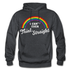 I Can't Even Think Straight LGBTQ Pride Rainbow Men's/Unisex Premium Adult Pullover Hoodie - Mr.SWAGBEAST