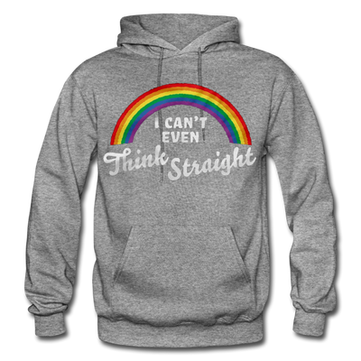 I Can't Even Think Straight LGBTQ Pride Rainbow Men's/Unisex Premium Adult Pullover Hoodie - Mr.SWAGBEAST