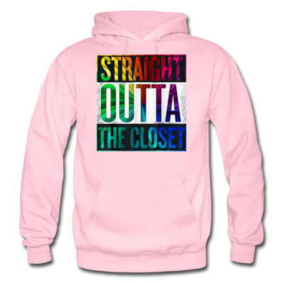 Straight Outta The Closet LGBTQ Pride Men's/Unisex Premium Adult Pullover Hoodie - Mr.SWAGBEAST