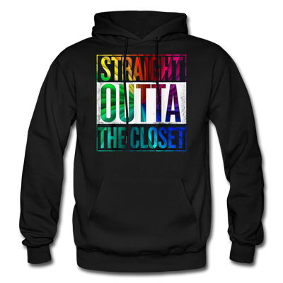 Straight Outta The Closet LGBTQ Pride Men's/Unisex Premium Adult Pullover Hoodie - Mr.SWAGBEAST