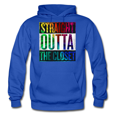 Straight Outta The Closet LGBTQ Pride Men's/Unisex Premium Adult Pullover Hoodie - Mr.SWAGBEAST