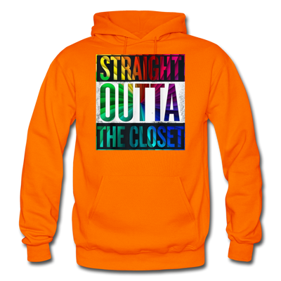 Straight Outta The Closet LGBTQ Pride Men's/Unisex Premium Adult Pullover Hoodie - Mr.SWAGBEAST