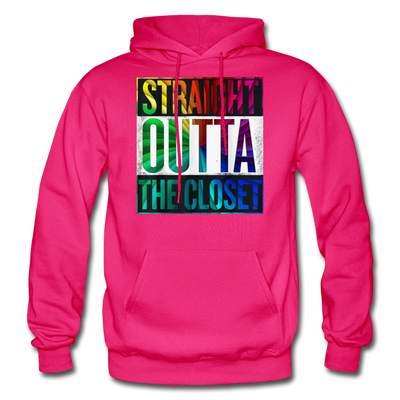 Straight Outta The Closet LGBTQ Pride Men's/Unisex Premium Adult Pullover Hoodie - Mr.SWAGBEAST